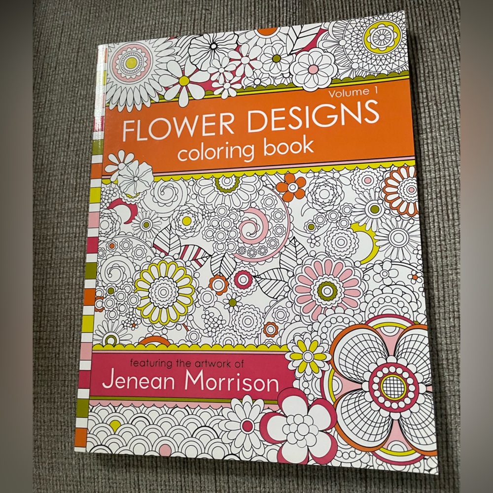 Flower Designs Coloring Book by Jenean Morrison